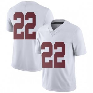 NCAA Men's Alabama Crimson Tide #22 Najee Harris Stitched College Nike Authentic No Name White Football Jersey IN17L05WU